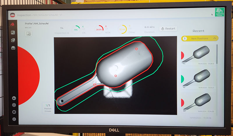 Software for parts inspection